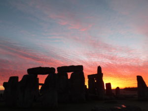 A gorgeous sunrise over Stonehenge