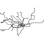 A graphic resembling a London tube map